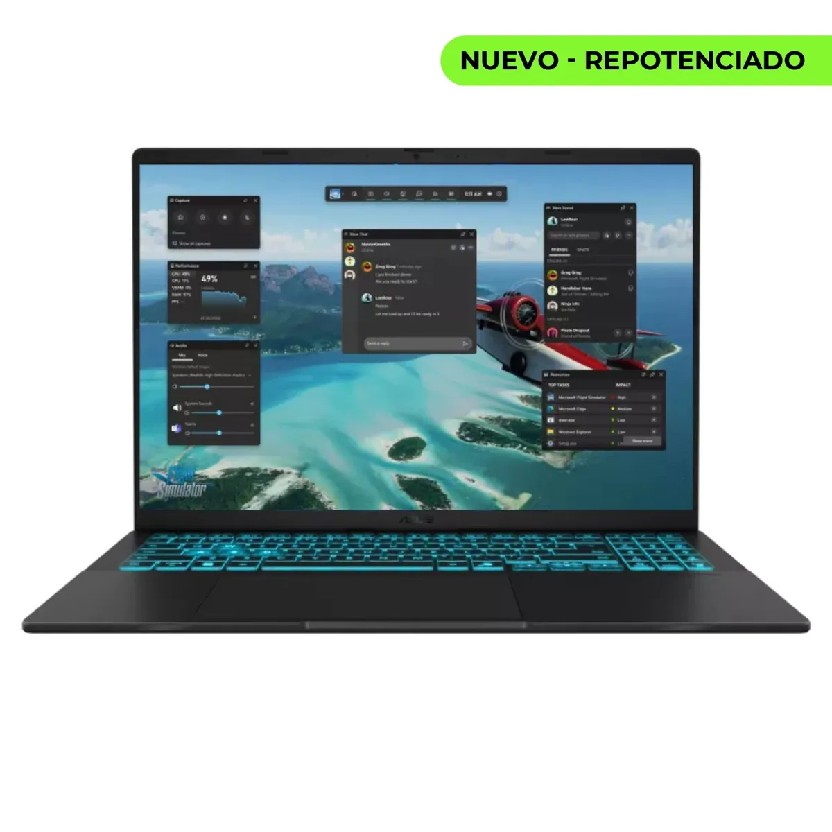 ASUS - Portatil Asus Vivobook V16 Core 7  Ram 32gb 1tb Ssd Rtx 5070