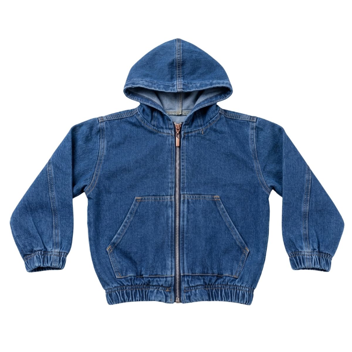 BIGBOYS - Chaqueta Jean Capota Bomber Azul Niño