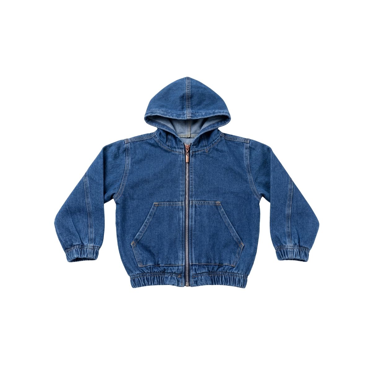 BIGBOYS - Chaqueta Jean Capota Bomber Azul Niño