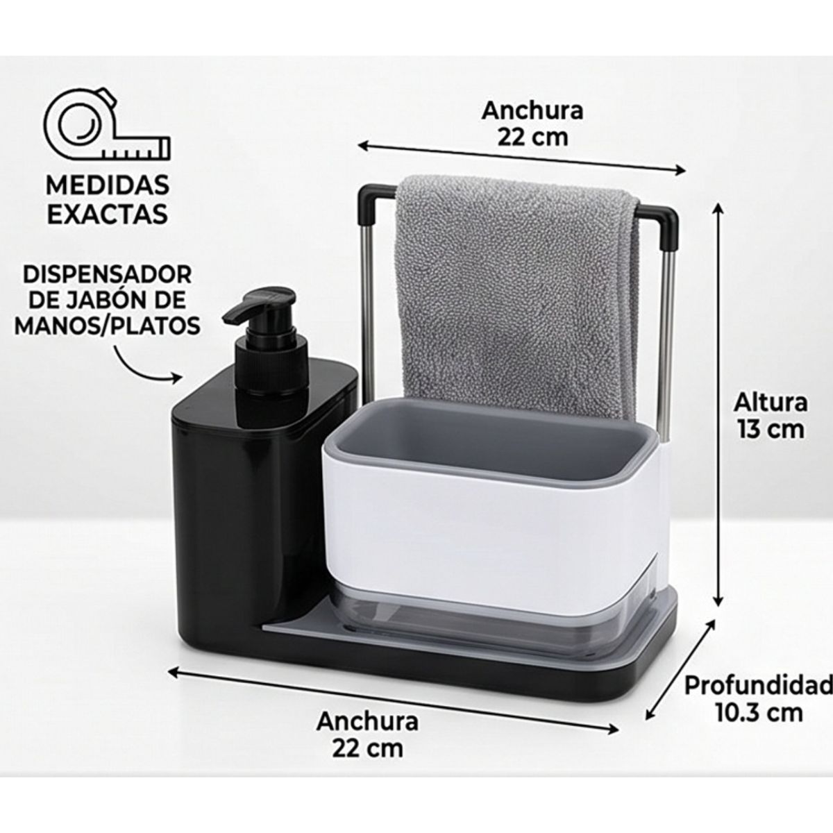 GENERICO - Dispensador de Jabon Liquido para manos y platos