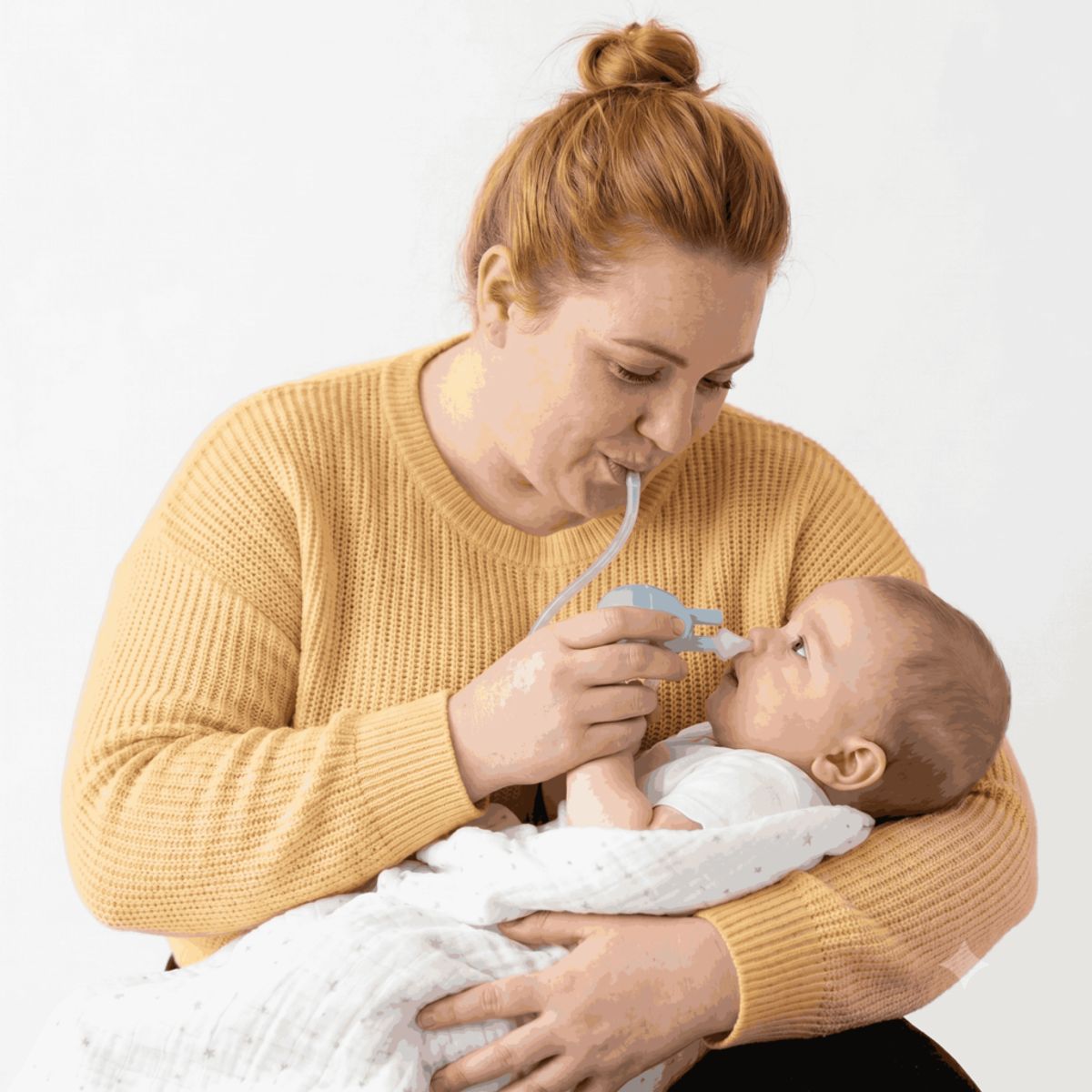GENERICO - Aspirador Nasal Bebé Manual Con Válvula Higiénica