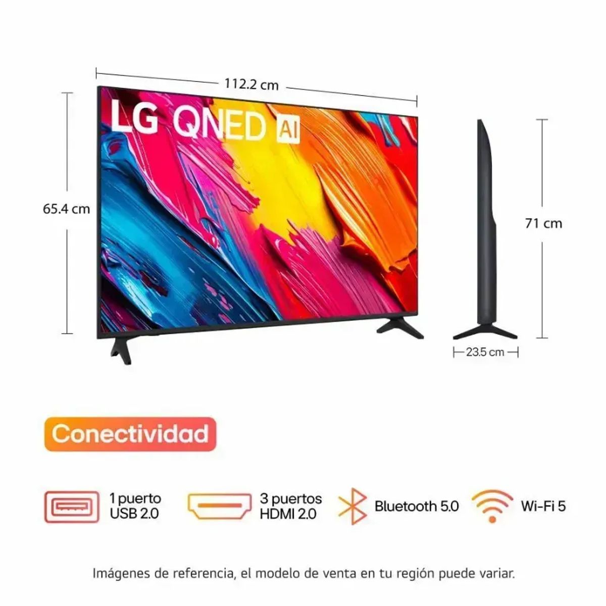 LG - Televisor LG 50 Pulgadas Qned Uhd4k Smart Tv 50qned73asa