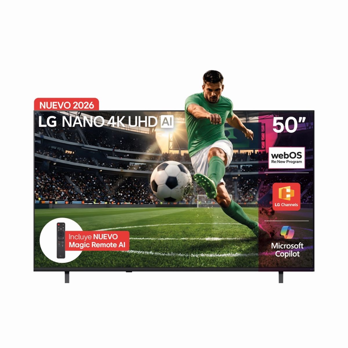 LG - Televisor LG 50 Pulgadas Nano Uhd Evo Ai Tv 50nu855bpsa.awc