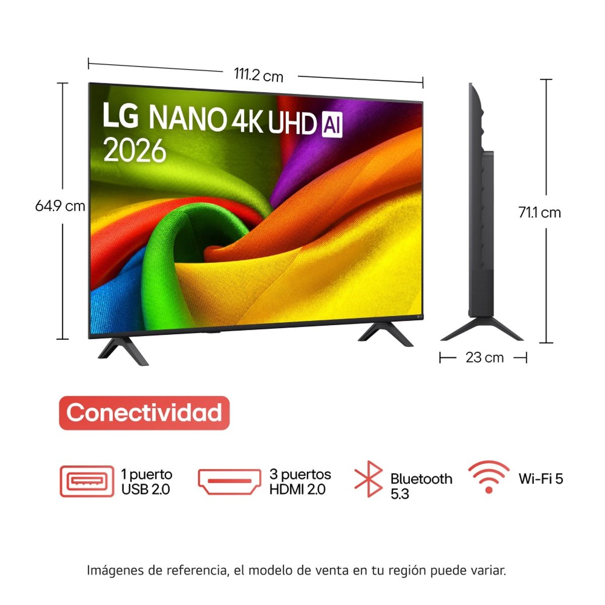 LG - Televisor LG 50 Pulgadas Nano Uhd Evo Ai Tv 50nu855bpsa.awc