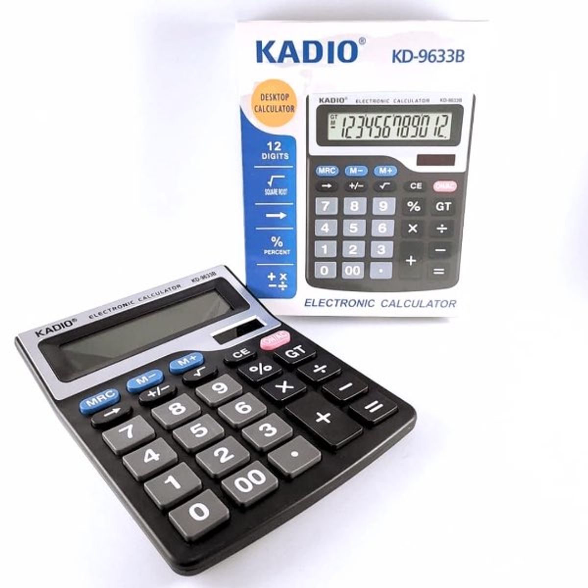 KADIO - Calculadora Escritorio Kadio 9633 de 12 digitos