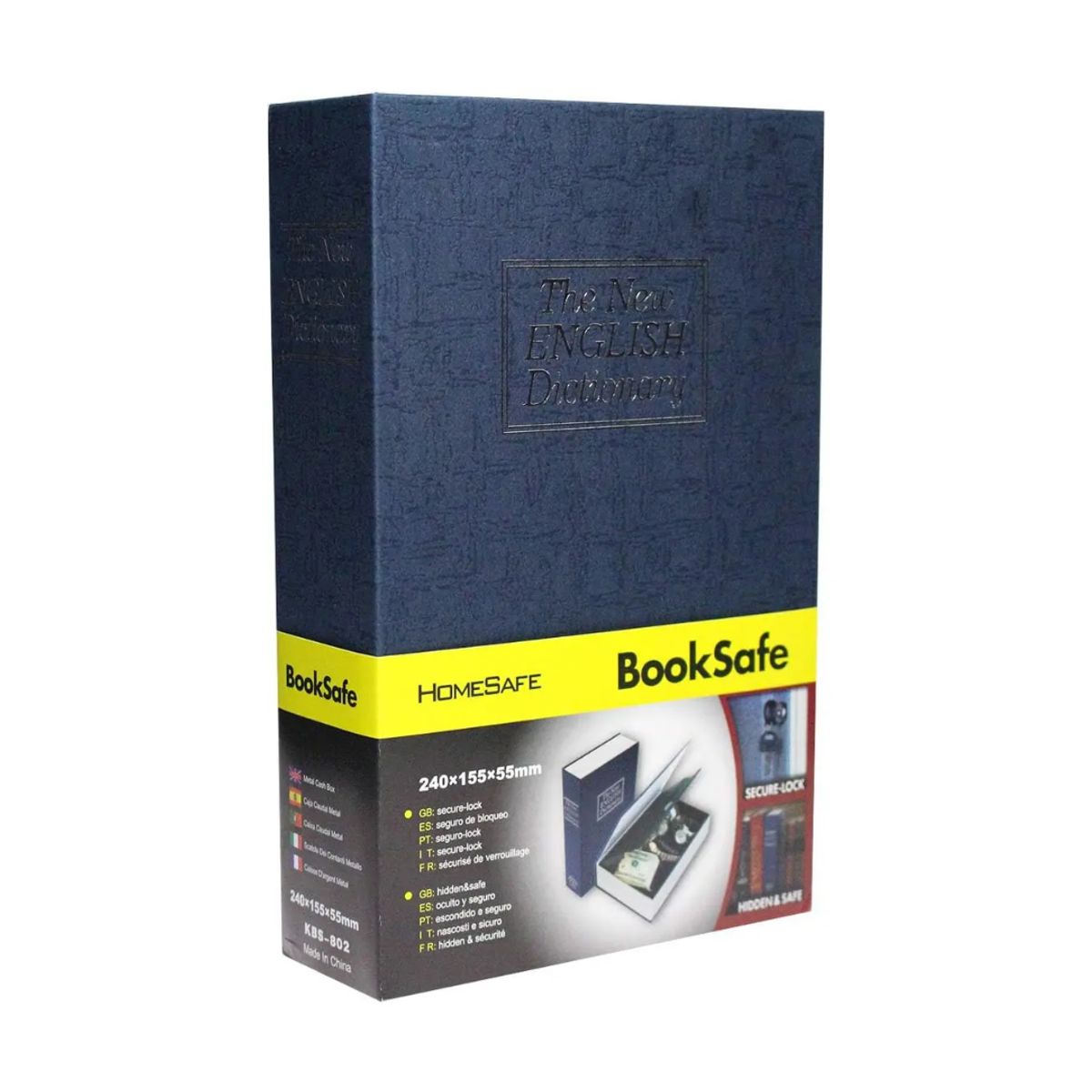 GENERICO - Sepox Caja Fuerte De Libro De Desviación Con Cerradura De . Color Caja De Libro Azul