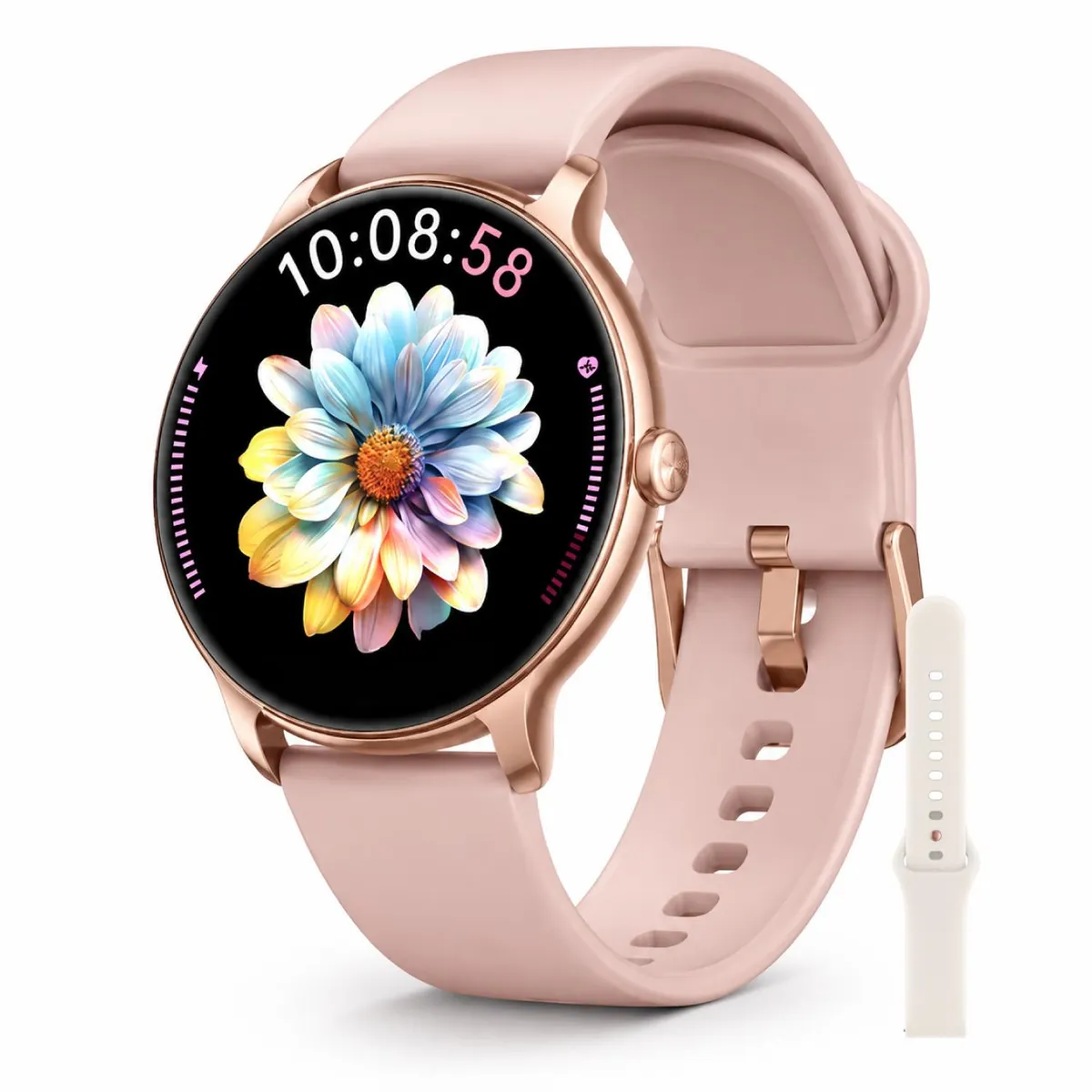 OLSEN - Reloj Inteligente Smartwatch Olsen Amoled Touch + 2 Correas - Rosa