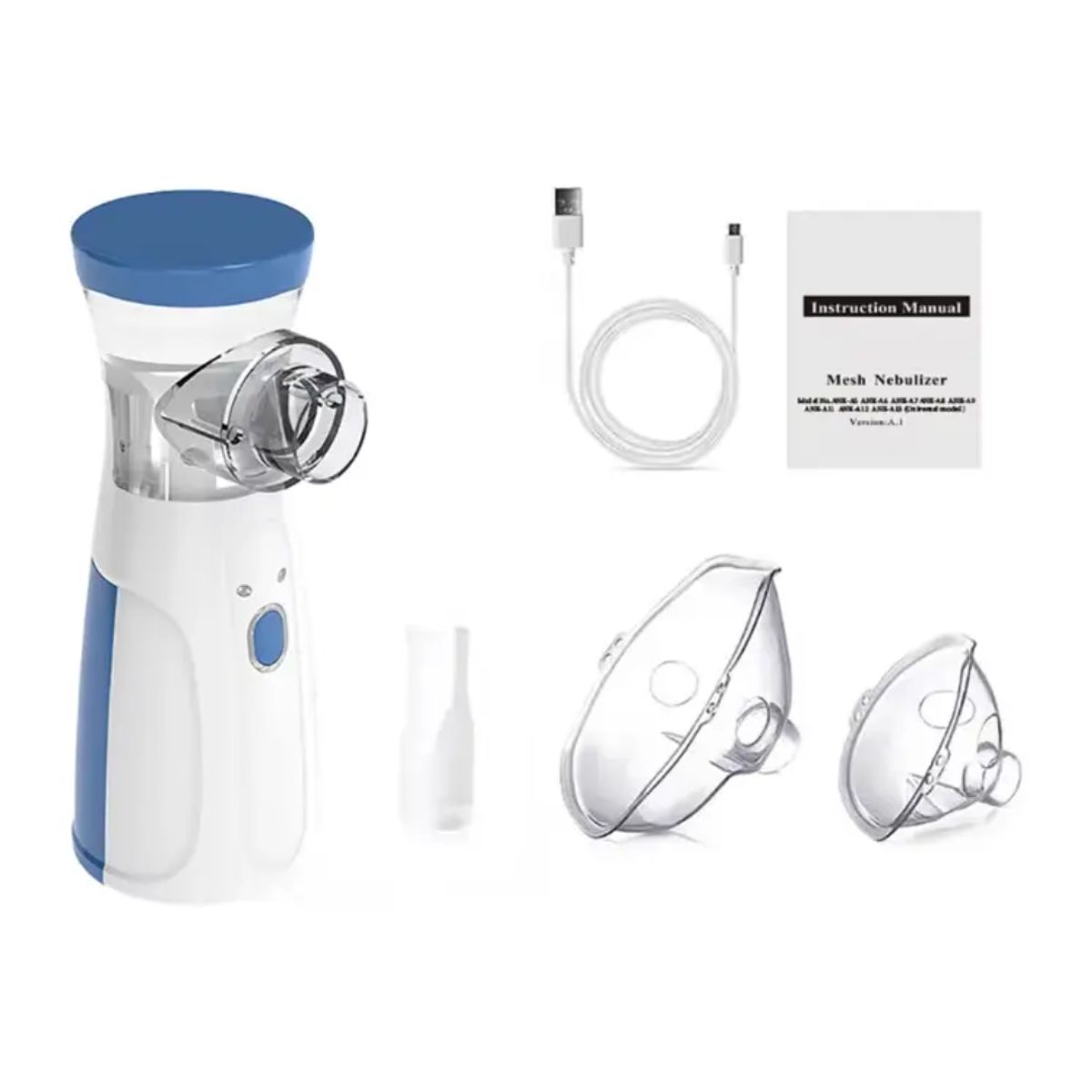 MESH - Nebulizador ultrasónico portátil Mesh Nebulizer inalámbrico USB silencioso