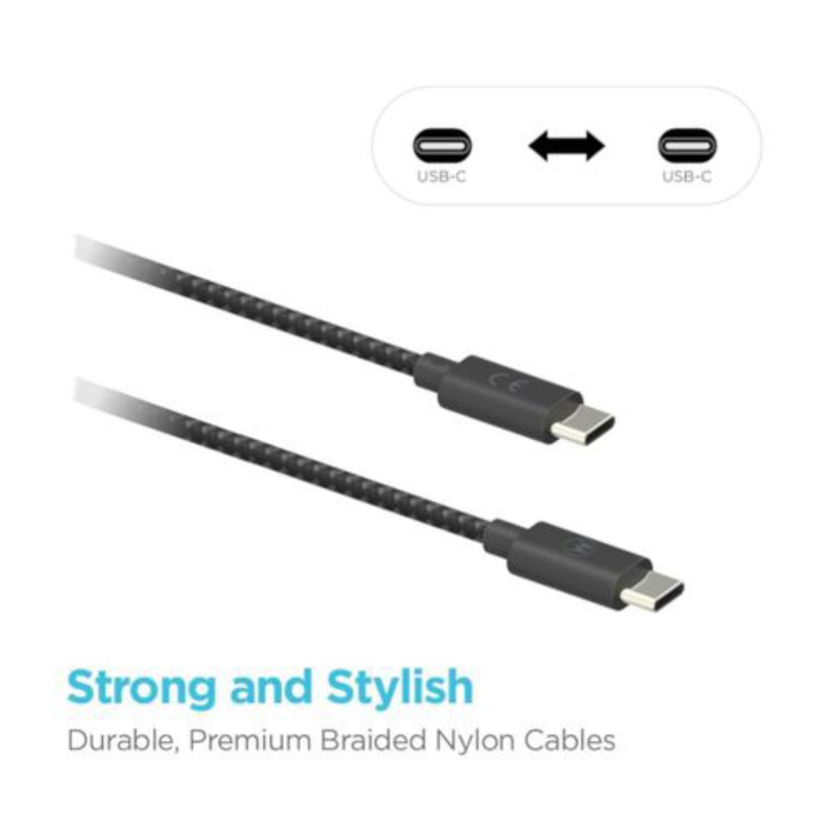 MOTOROLA - Cable Motorola USB-C a USB-C Premium Cable