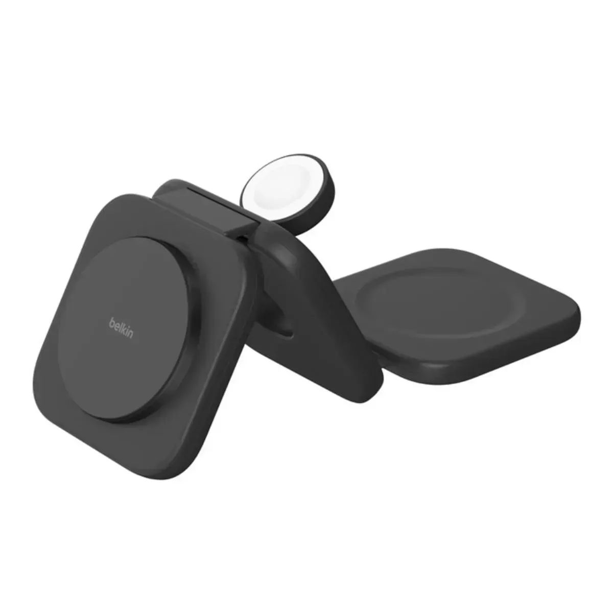 BELKIN - Cargador Inalámbrico Magnético Belkin Travel Qi2 3 en 1 compatible con Iphone Y Android