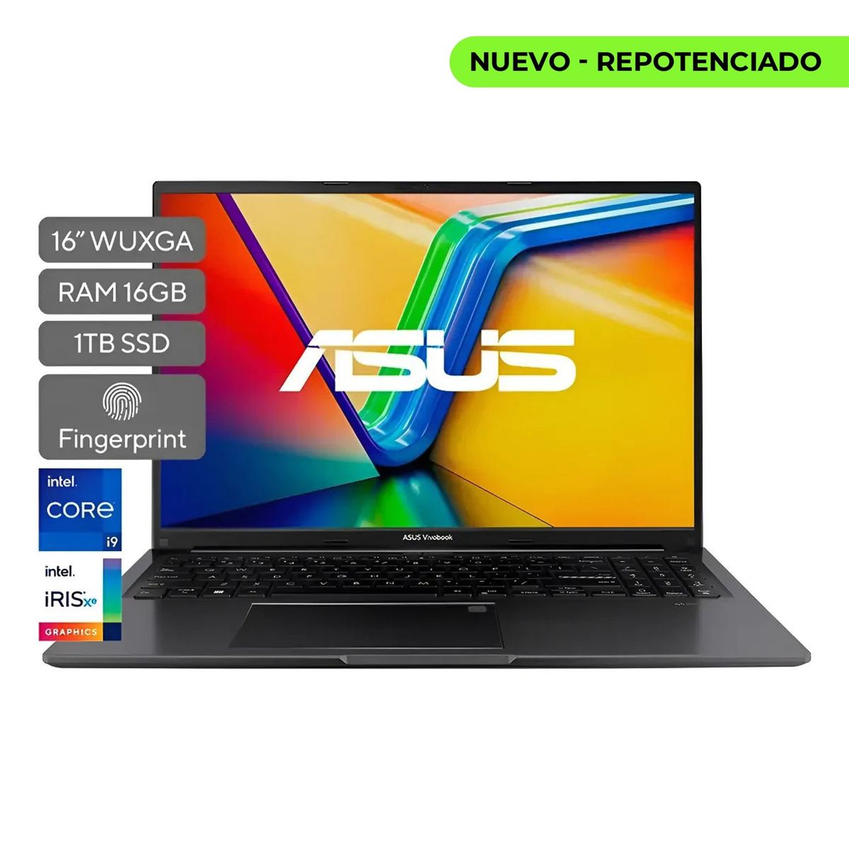 ASUS - Portátil Asus Vivobook 16-core I9 - Ram 16gb Ddr4 + 1tb Ssd