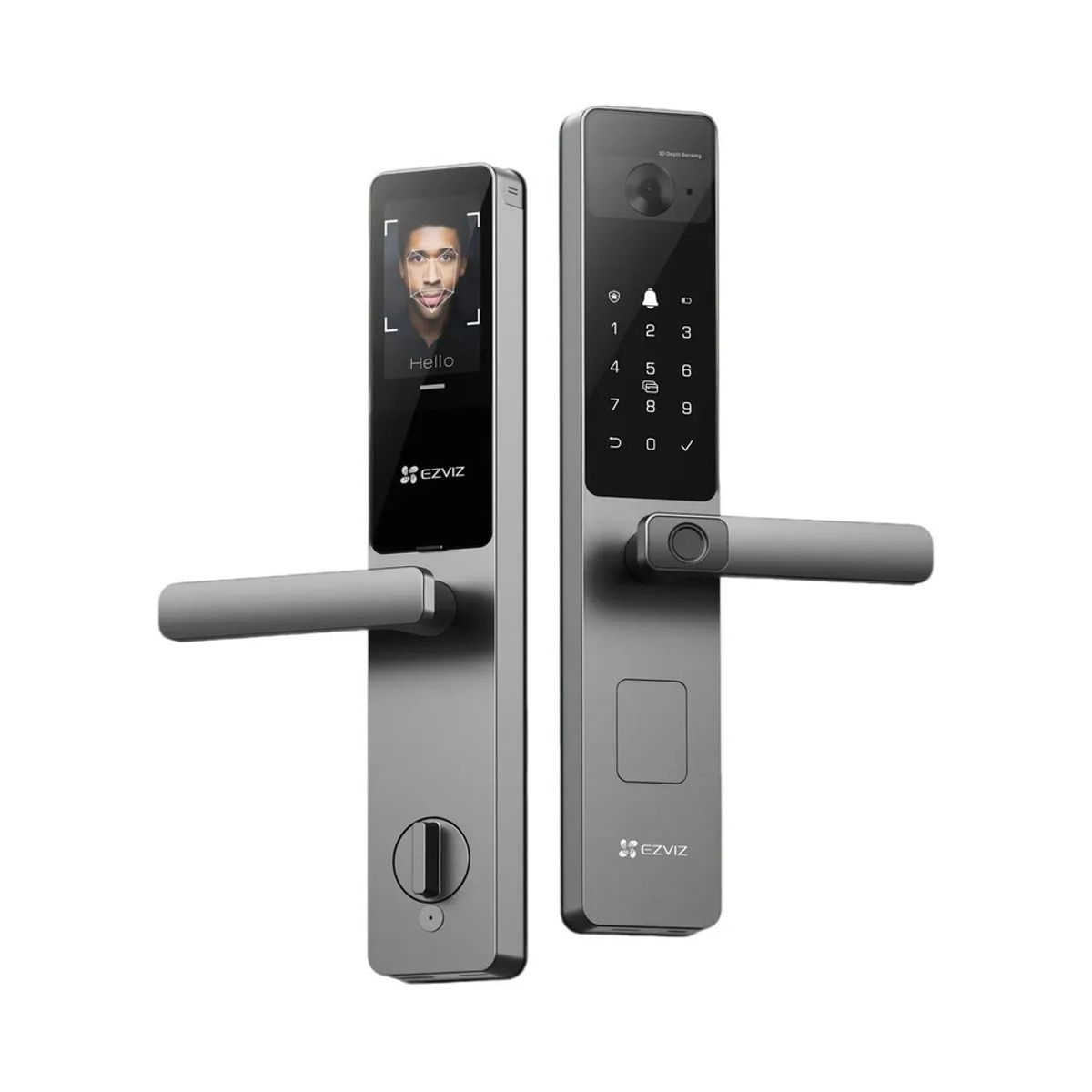EZVIZ - Cerradura Facial Inteligente Ezviz DL20 FVS Plus Palma Wi-Fi Negro