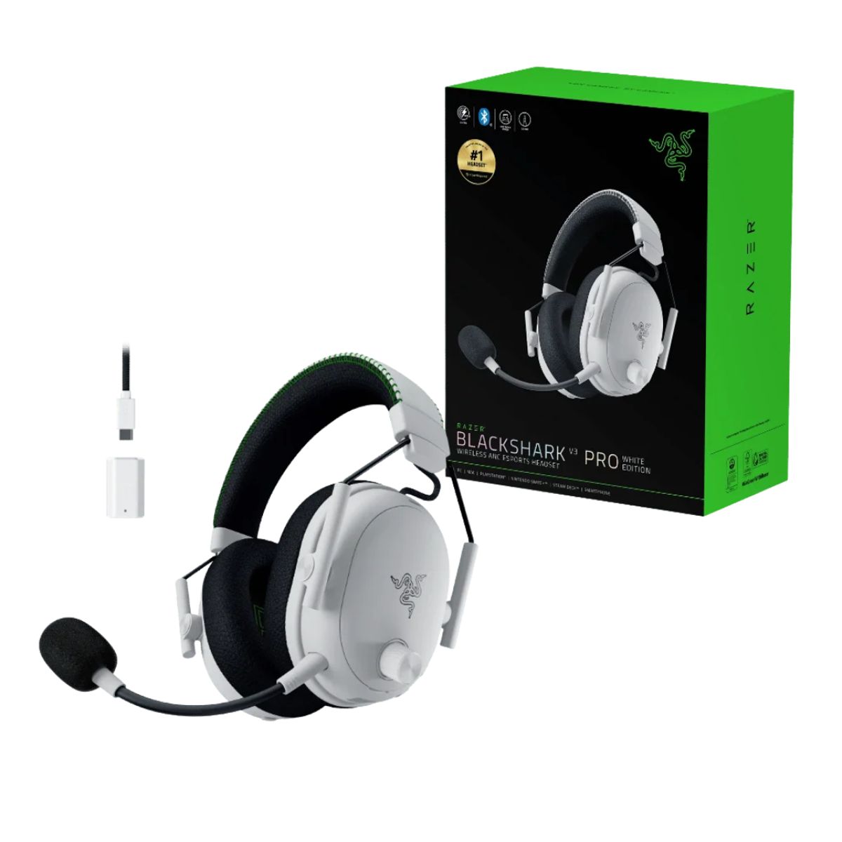 RAZER - Razer BlackShark V3 Headset Gaming Inalámbrico Esports Blanco