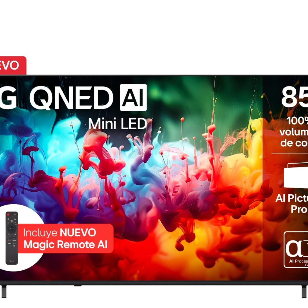 LG - Televisor LG 85 Pulgadas Qned Ai Mini Led 4k Smart Tv 85QNED70BSA.AWC