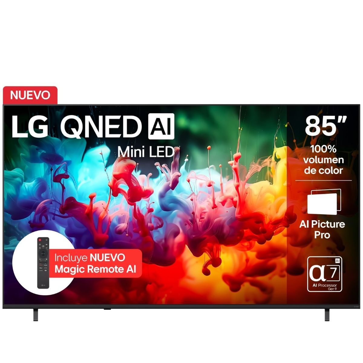 LG - Televisor LG 85 Pulgadas Qned Ai Mini Led 4k Smart Tv 85QNED70BSA.AWC
