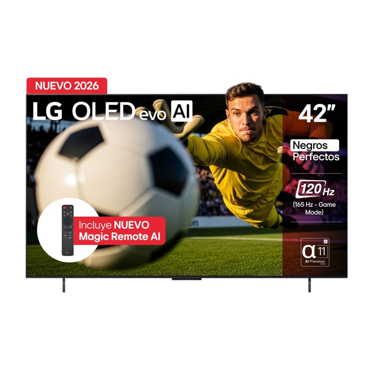 LG - Televisor LG 42 Pulgadas Oled Evo Ai C6 4k OLED42C6PSA.AWC