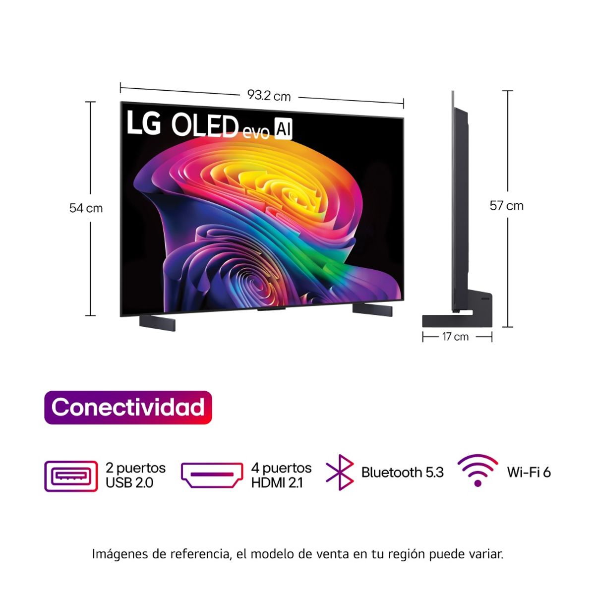 LG - Televisor LG 42 Pulgadas Oled Evo Ai C6 4k OLED42C6PSA.AWC