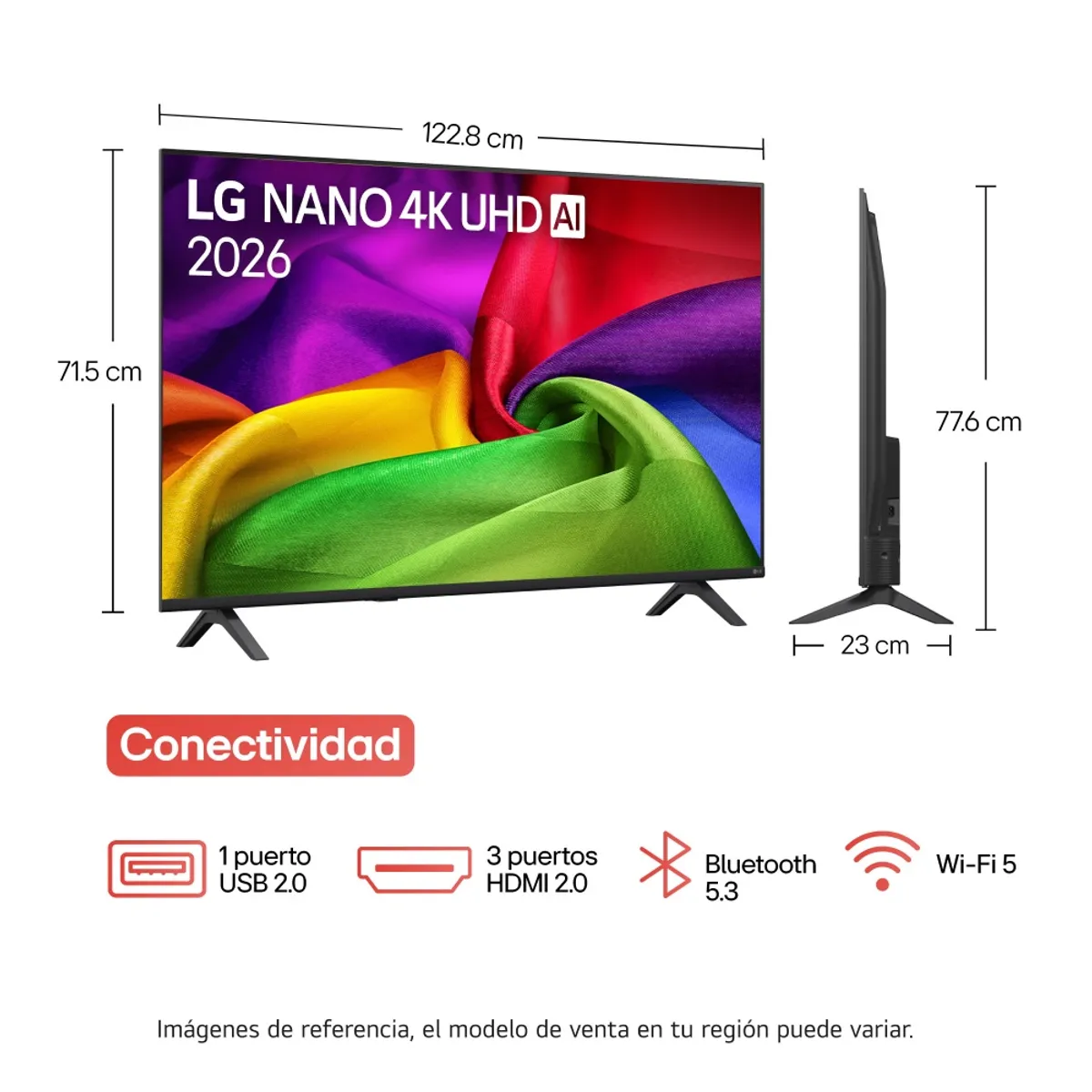 LG - Televisor LG 55 Pulgadas Nano Uhd 4k Ai 55NU850BPSA.AWC