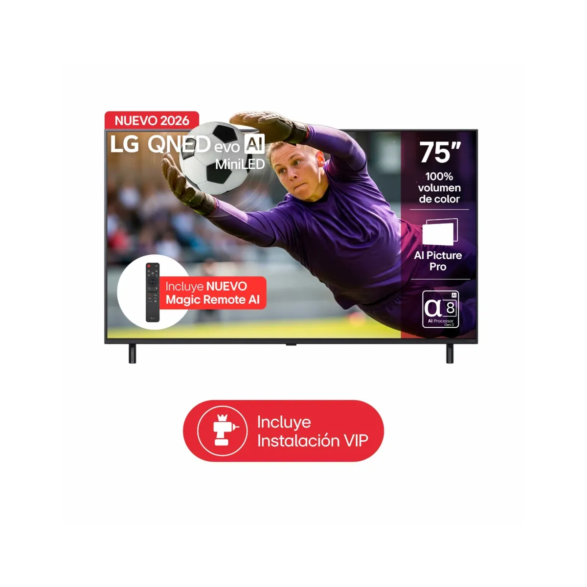 LG - Televisor LG 75 Pulgadas Qned Evo Miniled Tv 75QNED85BSG.AWC