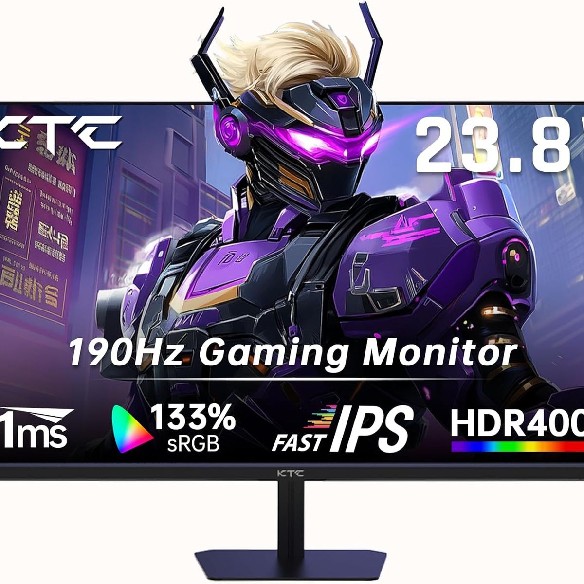 KTC - Monitor Gamer Ktc 23.8 Pulgadas 180hz Ips Fhd Hdmi Dp H24f8