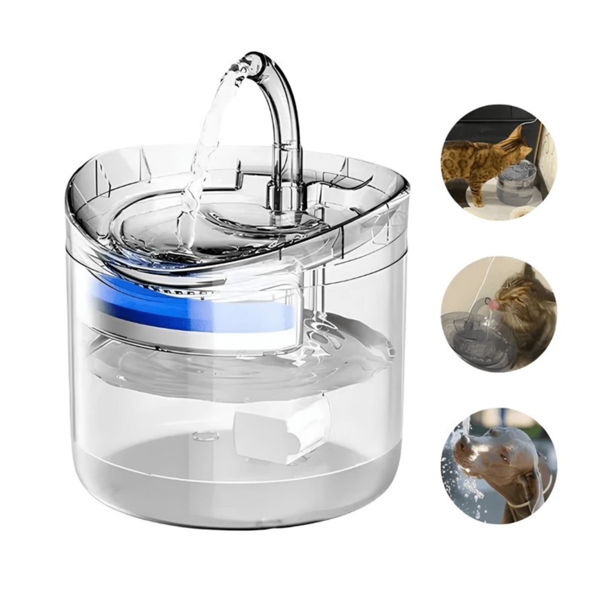GENERICO - Fuente De Agua Con Sensor Para Gatos Y Perros