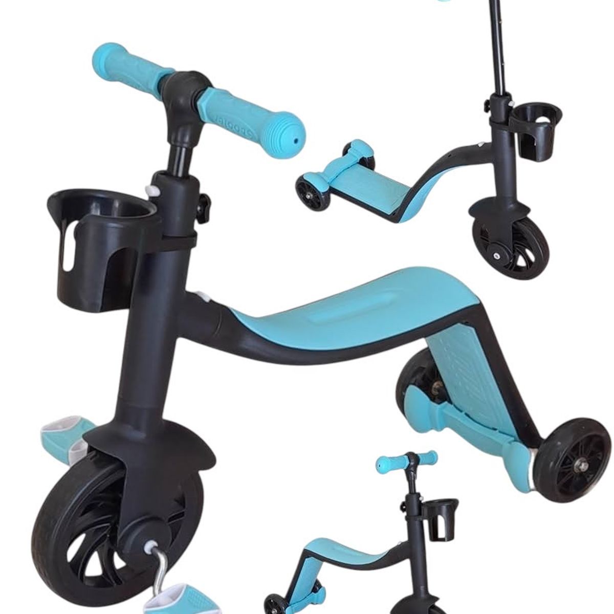 INFANTOYS - PATINETA 3 EN 1 TRICICLO, MONOPATIN Y ANDADERA
