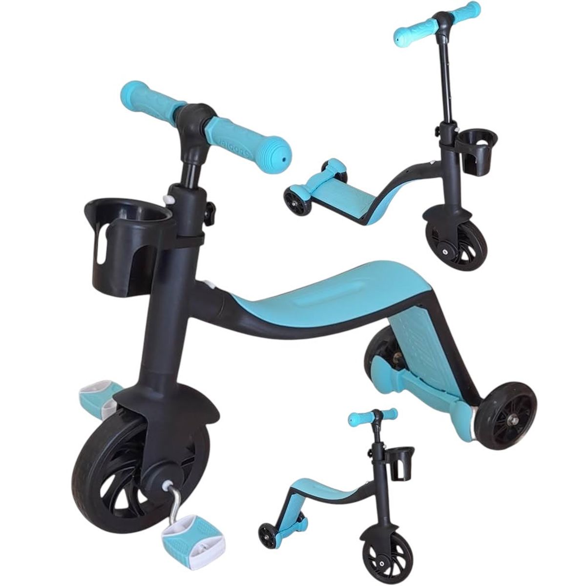 INFANTOYS - PATINETA 3 EN 1 TRICICLO, MONOPATIN Y ANDADERA