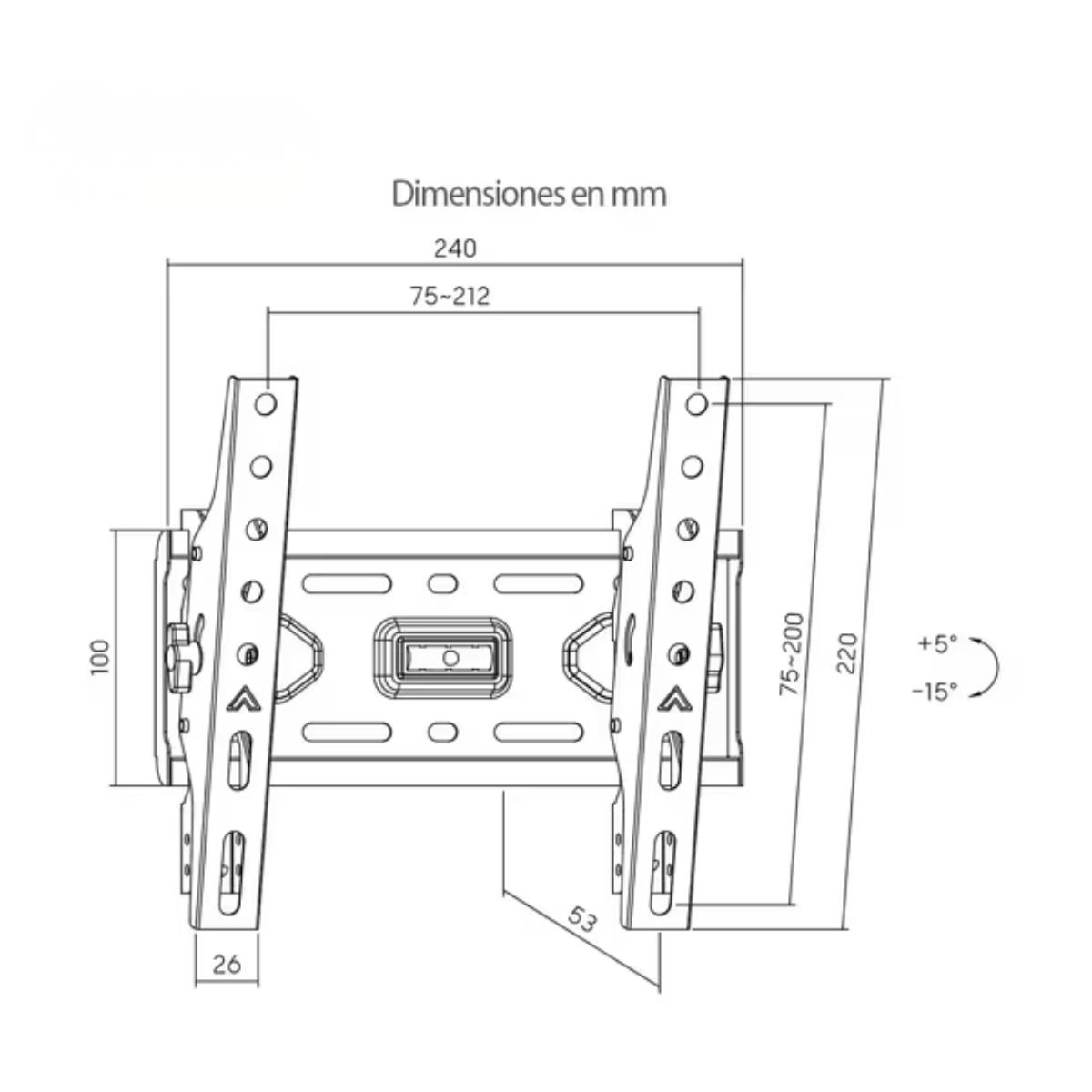 KALLEY - Soporte TV KALLEY Fijo 13 a 43 K-B1343F