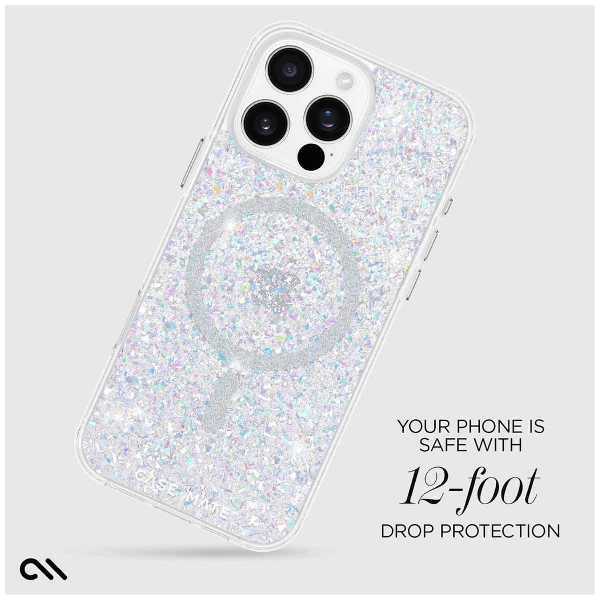 CASE MATE - Estuche Compatible con iPhone 16 Pro Max Casemate Twinkle Disco MagSafe