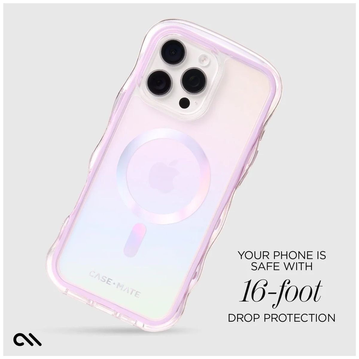 CASE MATE - Estuche Compatible con iPhone 16 Pro Max Casemate Twinkle Disco MagSafe