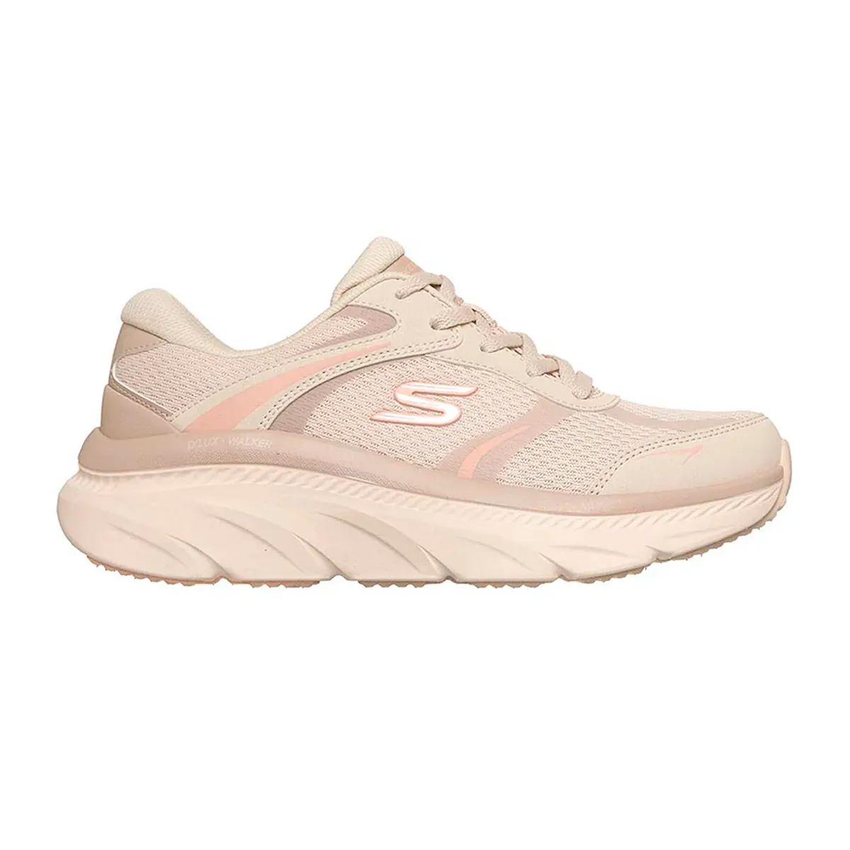 SKECHERS - Tenis Skechers Mujer Bajo Beige D`Lux Walker 3.0 Truemotio