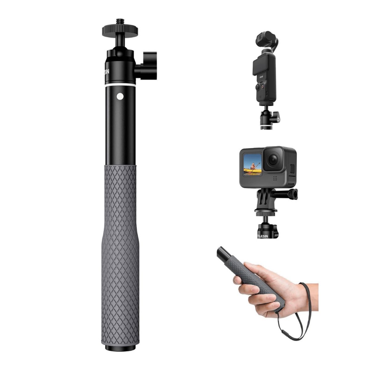 INNOVA - Selfie Extensor Dji Osmo Nano Acción 6/5/4 Insta 360 Telesin