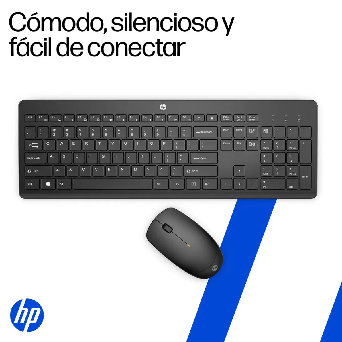 HP - Combo HP 230 Teclado + Mouse Inalambrico Negro