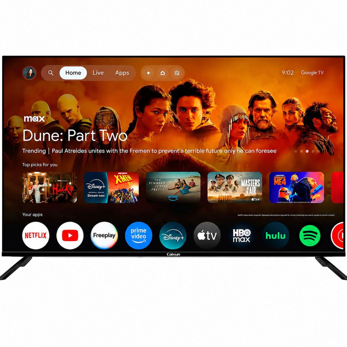 CAIXUN - Televisor Caixun 50 Pulgadas Smart QLED Google TV C50KAUGQ