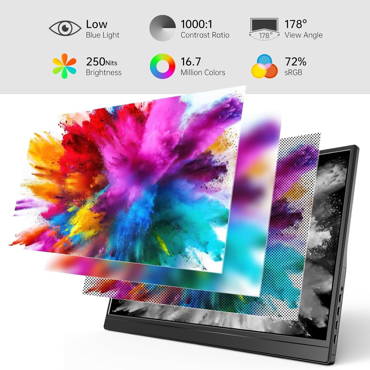 GENERICO - Monitor Portátil 15.6 Full HD IPS