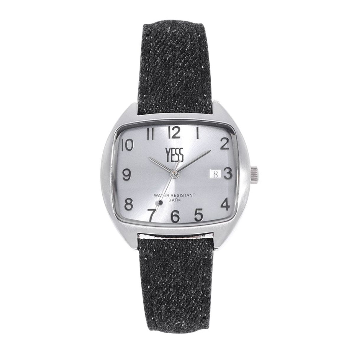 YESS - Reloj YESS Negro Para Dama Con Correa En Jean Y23014-02