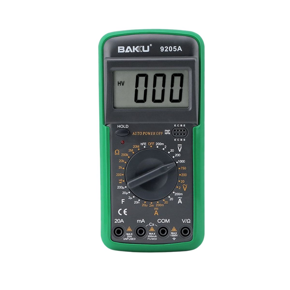 BAKU - Multimetro Digital Baku 9205A Voltimetro Amperimetro 1000V 20A