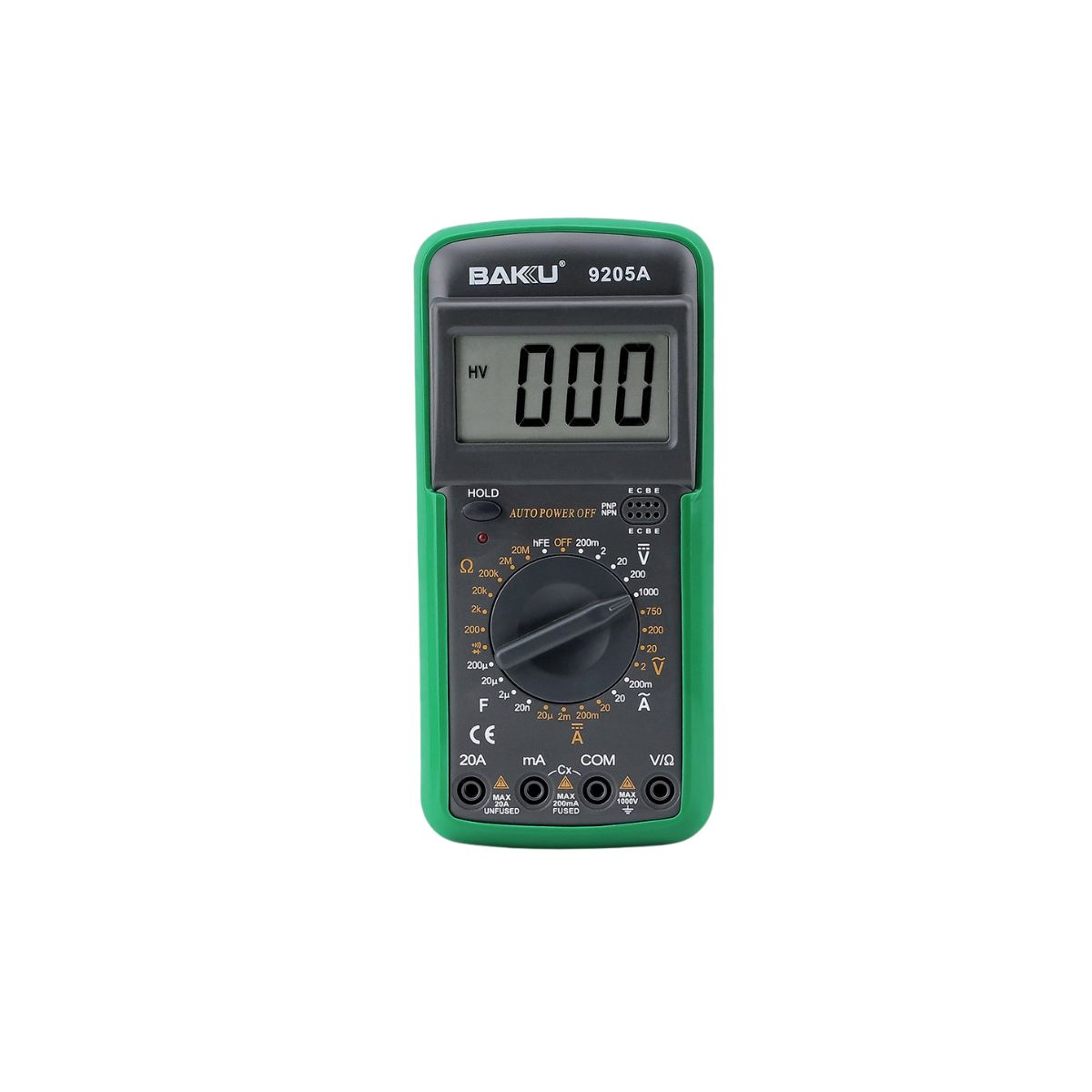BAKU - Multimetro Digital Baku 9205A Voltimetro Amperimetro 1000V 20A