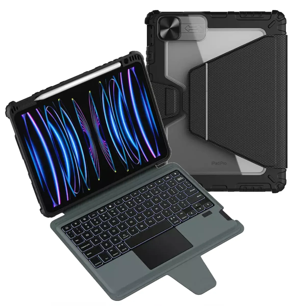 NILLKIN - Funda con Teclado para iPad Air 11 (2024), Air (2022) Nillkin Bumper Link