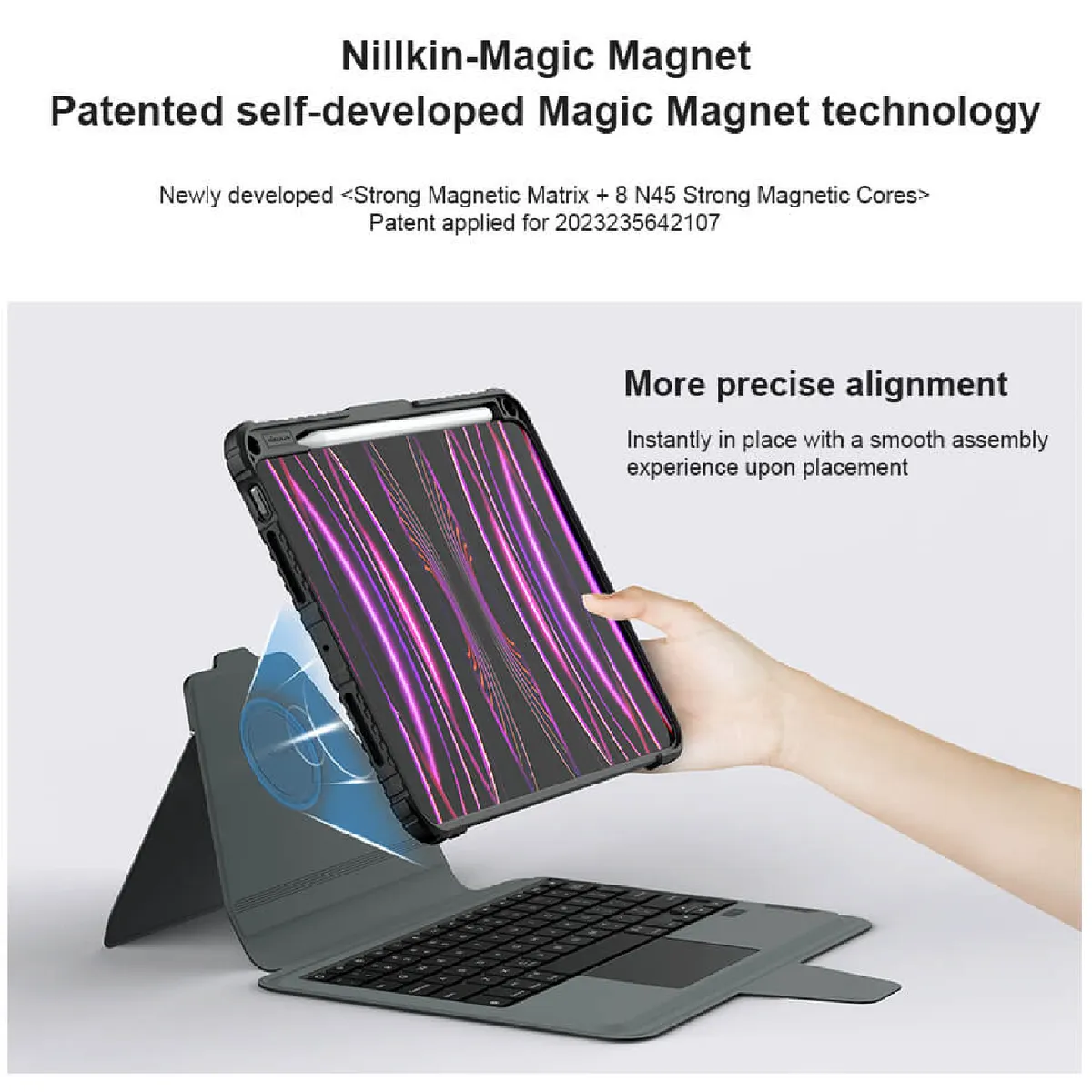 NILLKIN - Funda con Teclado para iPad Pro 11 (2025-24) Nillkin Bumper Link