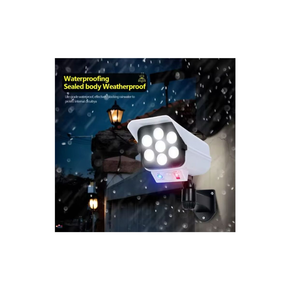 AMERICAN GENERICS - Lámpara Solar LED Giratoria Multiángulo Con Sensor Y Control