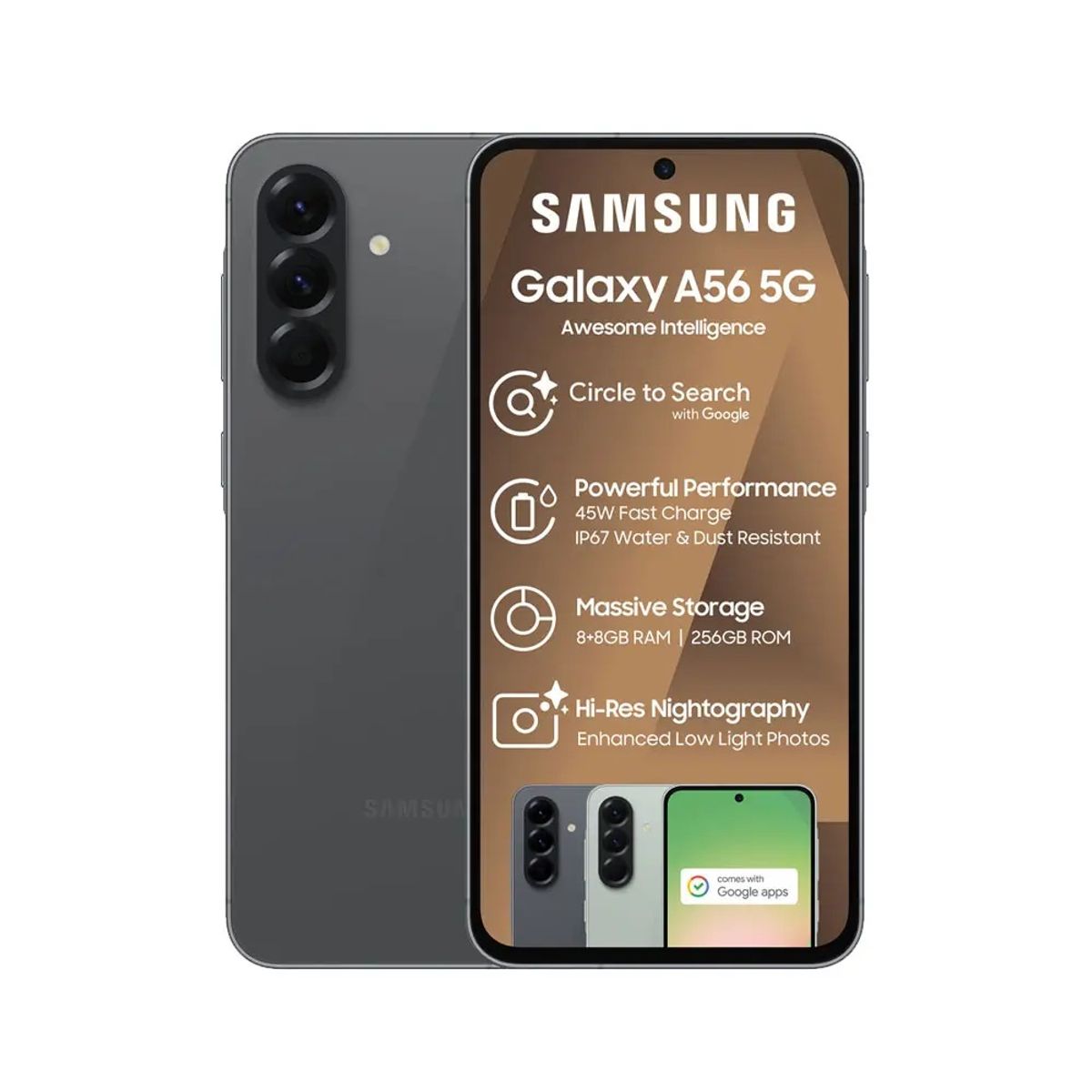 SAMSUNG - Celular Samsung Galaxy A56 5G 256GB 8GB RAM LIGHTGRAY