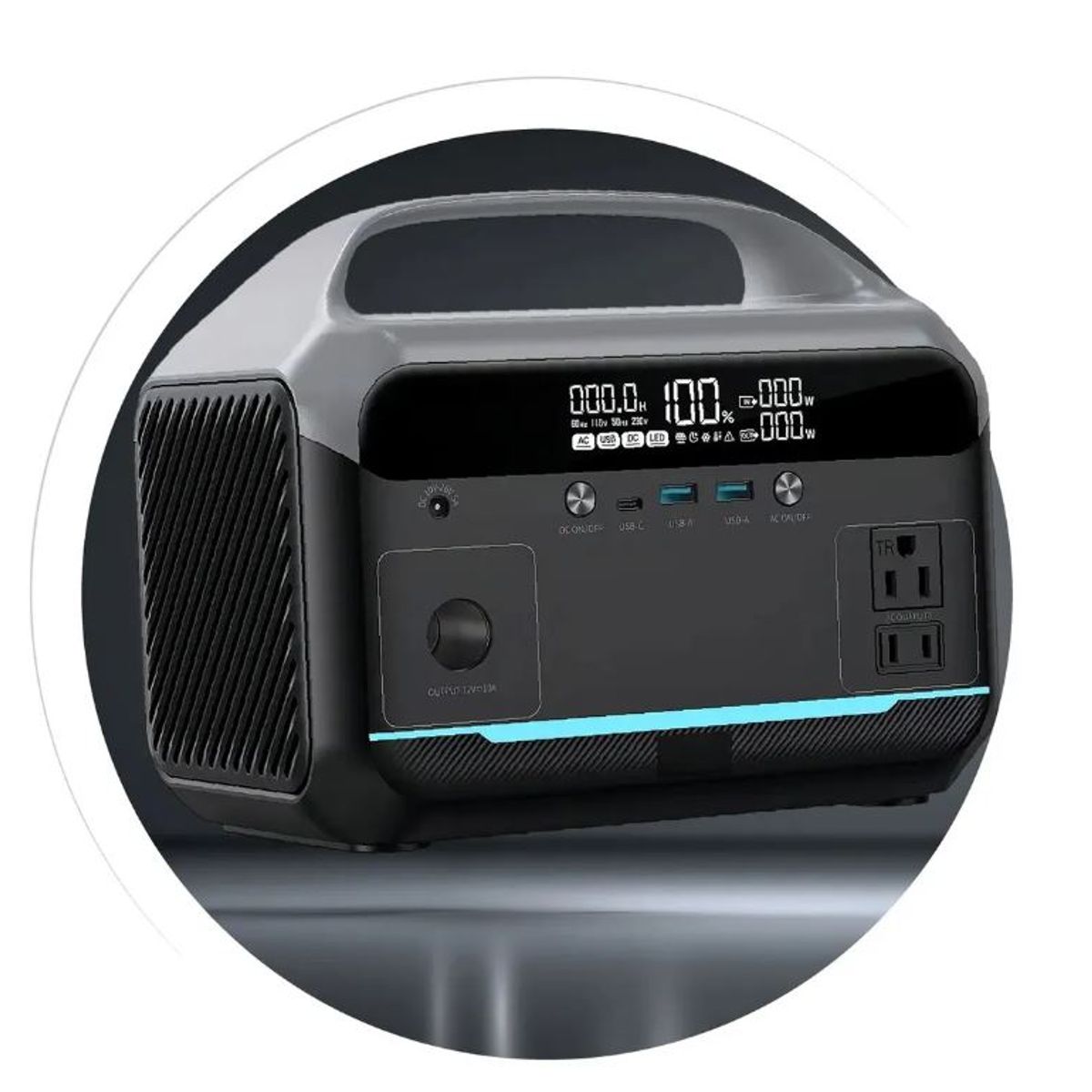 INNOVA - Estacion Energia Portatil Movisun Eko-300 300w Solar Camping Powerbank 110v Usb