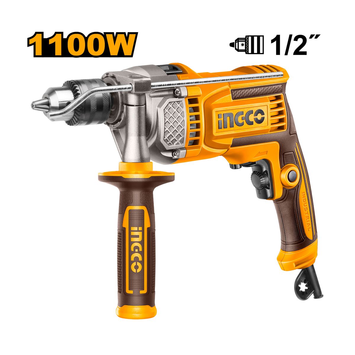 INGCO - Taladro Percutor INGCO 1100W 12 2800RPM Velocidad Variable UID110028