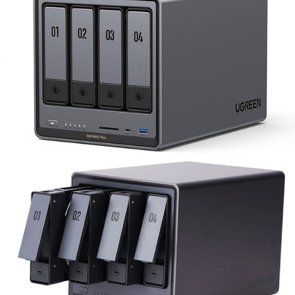 UGREEN - NAS Ugreen DXP4800 PLUS - 8 RAM - CORE  Intel Pentium Gold