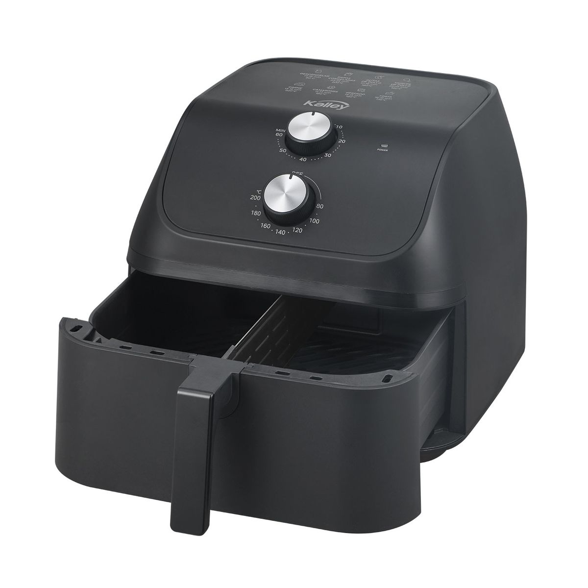 KALLEY - Freidora de Aire KALLEY 7.5 Litros K-MAF75 Negro