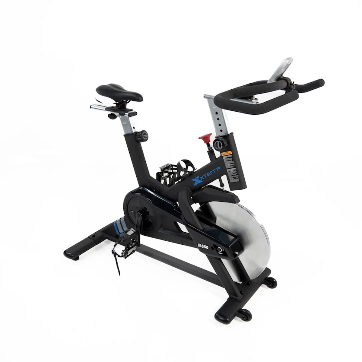 XTERRA FITNESS - Bicicleta de Spinning Xterra Fitness MB550 con Consola Inalámbrica y Volante de Inercia de 22 kg
