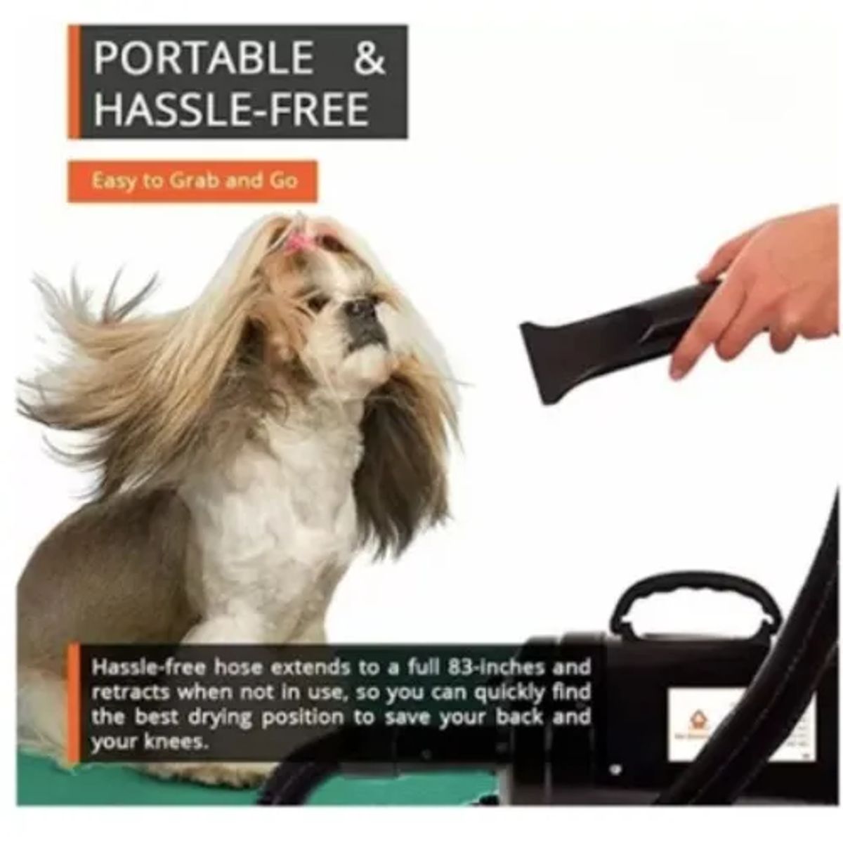 U BUY - Secadora Pelo Perro Mascota Gato Turbina Secadora 220v 2400w