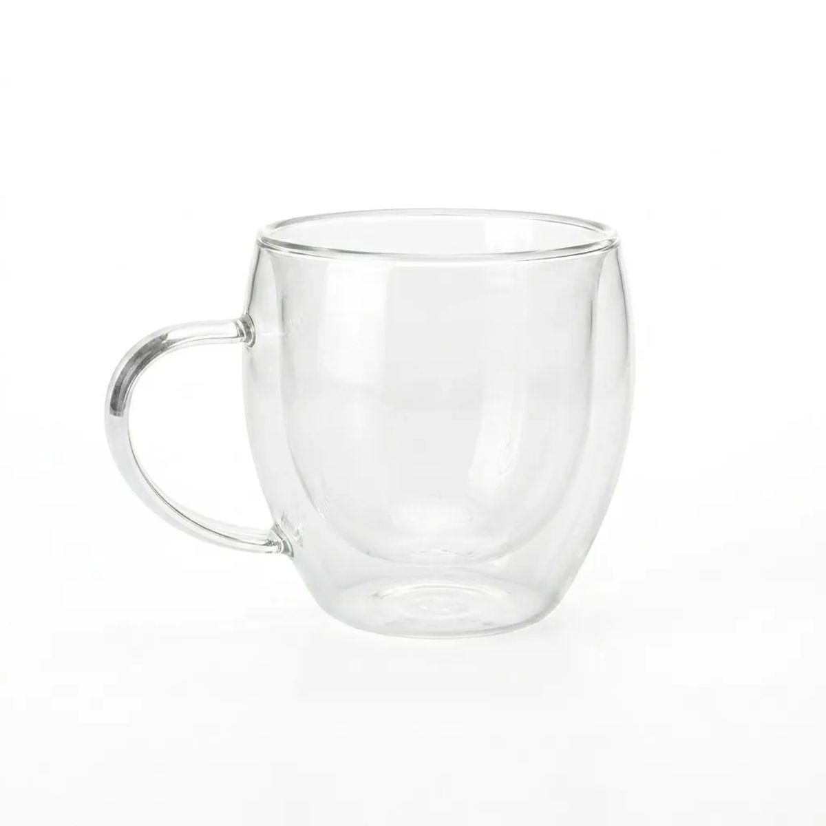GENERICO - Taza Vaso Vidrio Doble Pared Resistente Al Calor Café Té