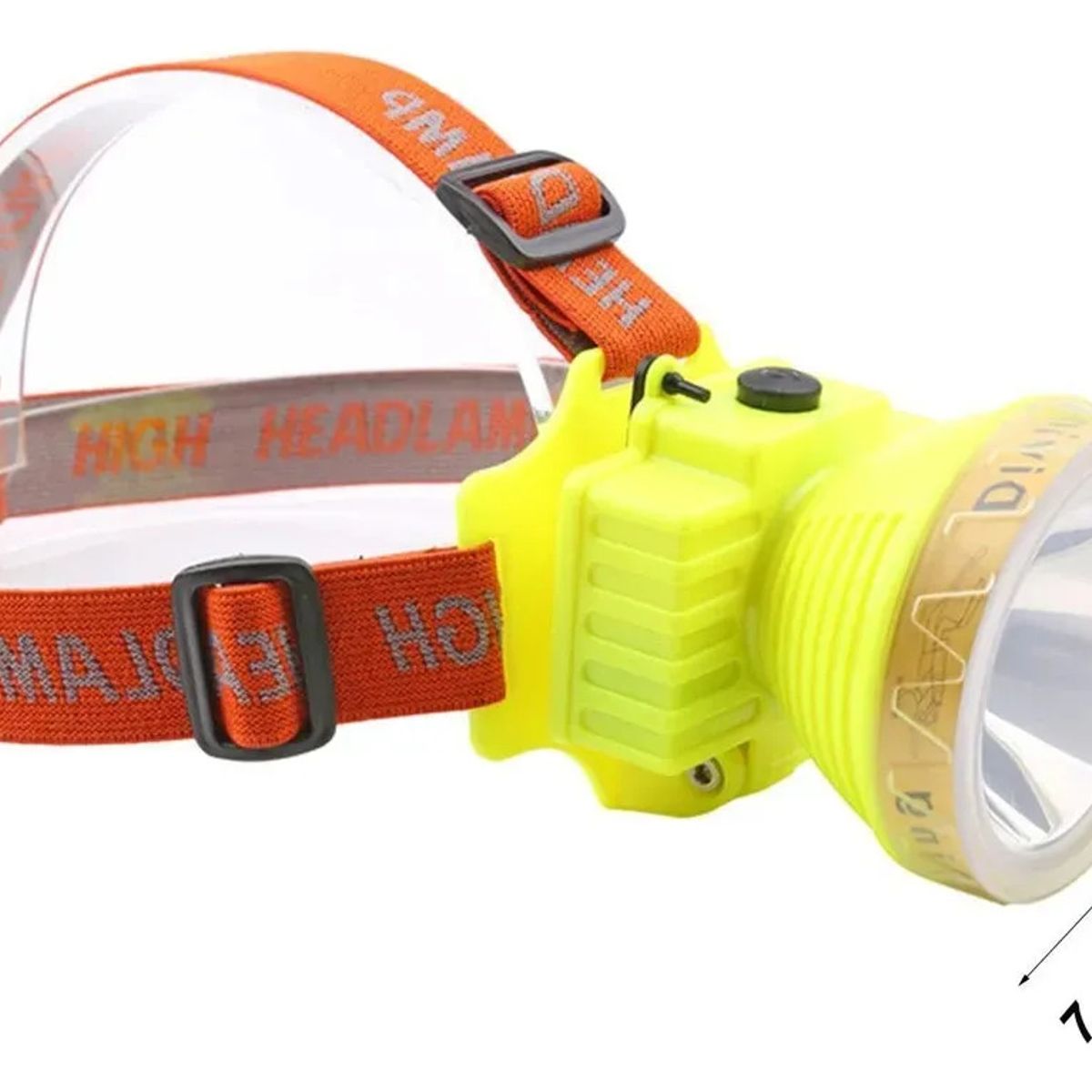 MIELTECH - Linterna Frontal Led Para Buceo Y Pesca Recargable Usb Luz Blanco